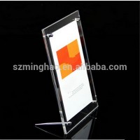 wholesale acrylic menu holder / a4 acrylic menu display stand