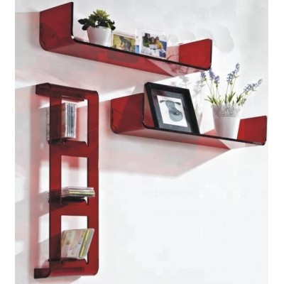 Acrylic Wall Mounted Shelves for decorating living room