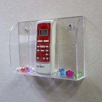 Clear Air Conditioner Remote Control Holder Acrylic Wall Mount Storage Box