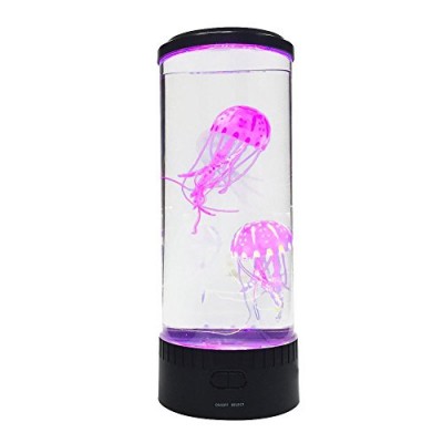 Customized acrylic tube jellyfish aquarium tank with led light