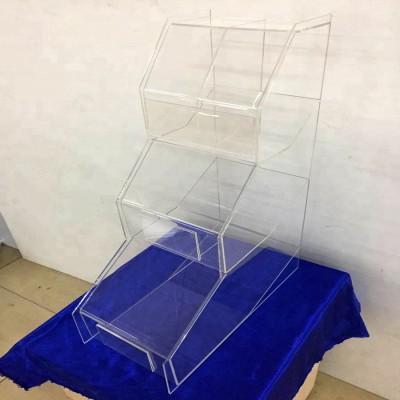 3 Tier Acrylic Candy Sweet Display Box With Price Tag