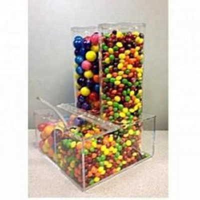 cheap and high quality acrylic candy bin with lid for wedding